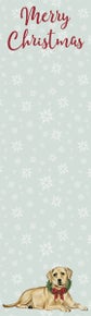 Christmas Yellow Lab List Pad