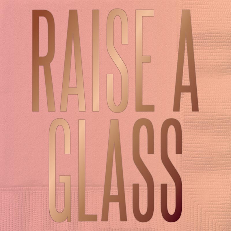Raise A Glass Beverage Napkins