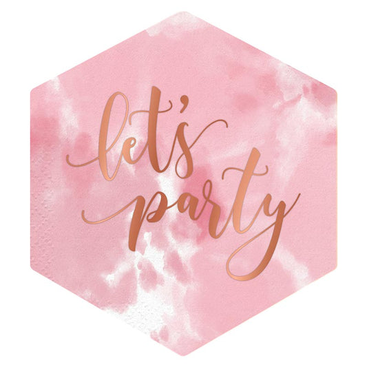 Let's Party DIE CUT BEVERAGE NAPKINS