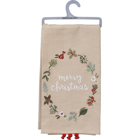 Merry Christmas Dish Towel