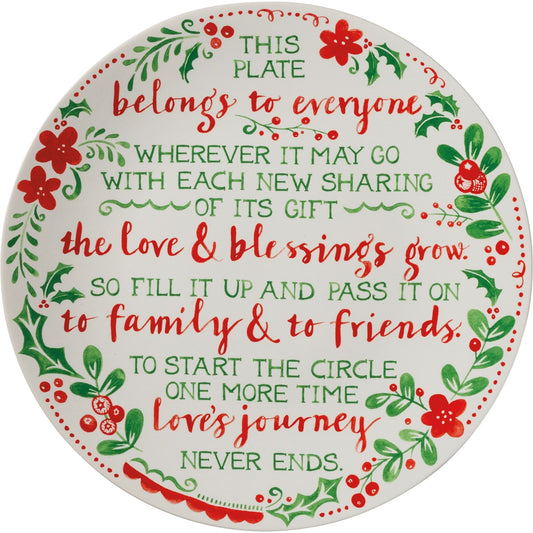 HOLIDAY GIVING PLATE