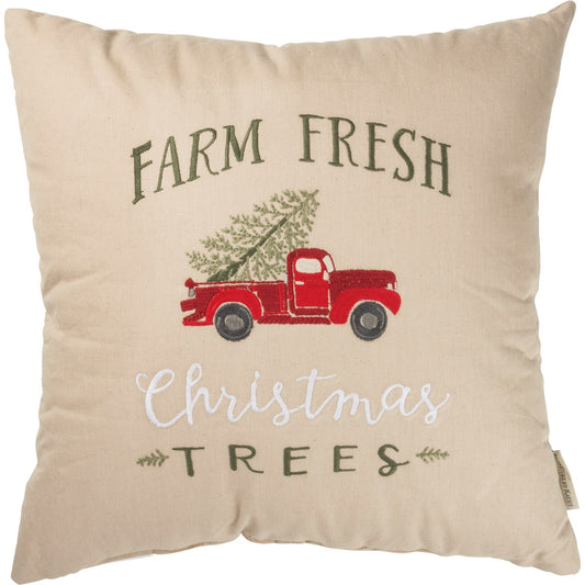 Farm Fresh Christmas Pillow