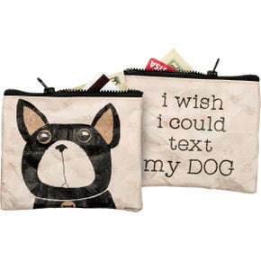TEXT MY DOG Zipper WALLET