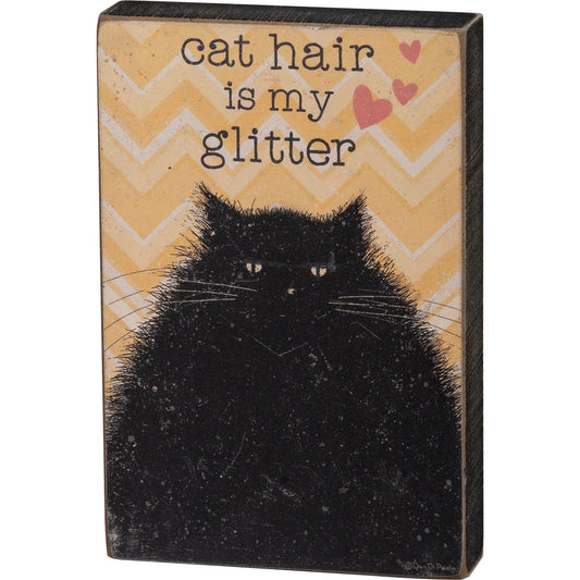 Cat Hair Block Sign