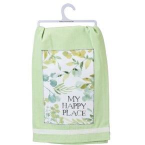 My Happy Place Dish Towel