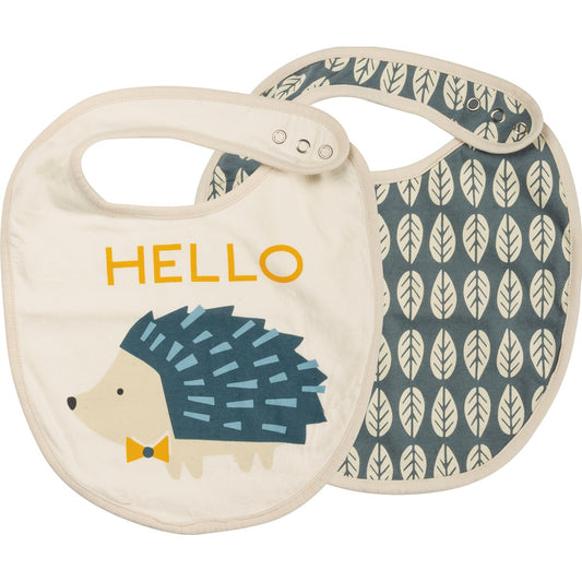 Hedgehog Bib Set