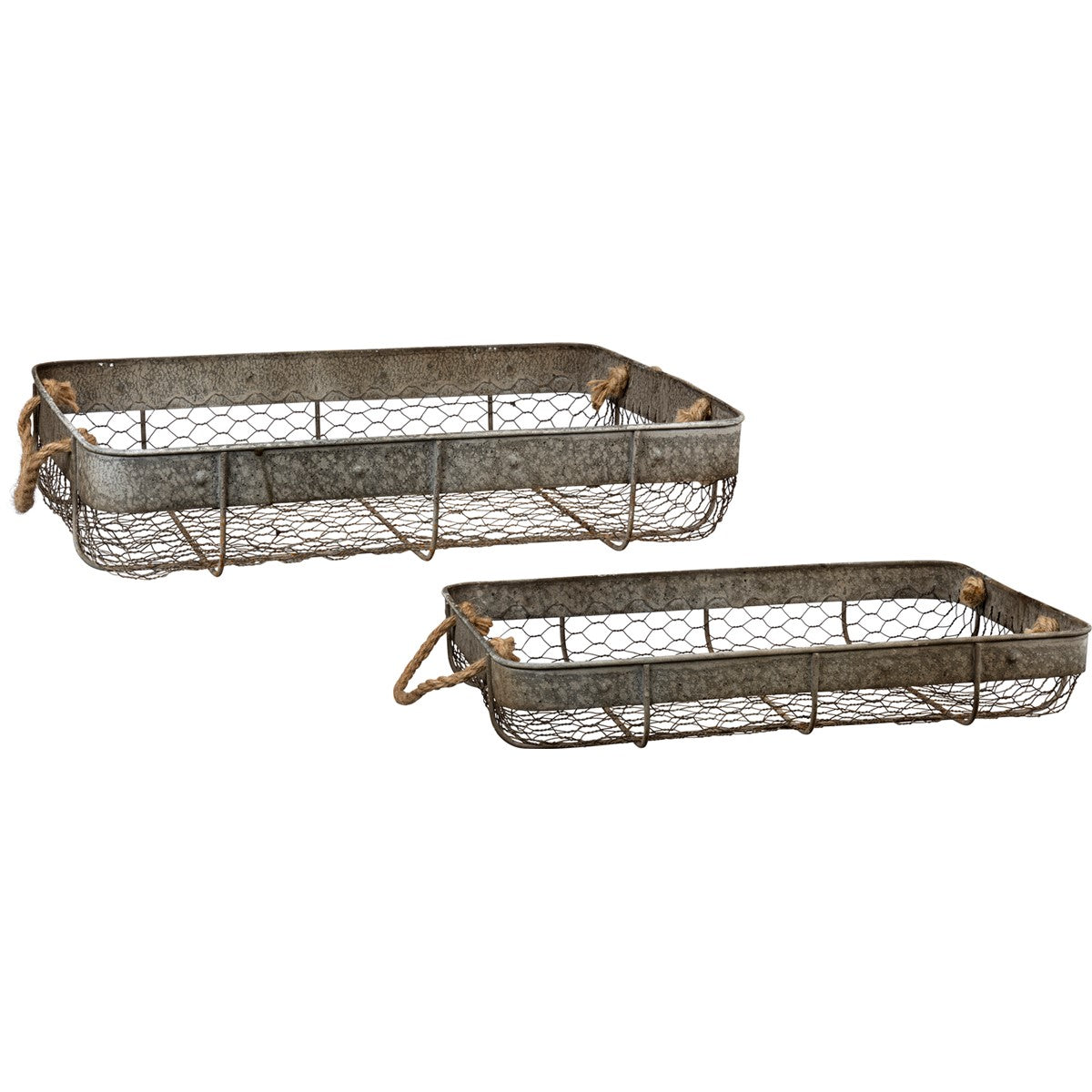 Wire Flower Basket - Medium
