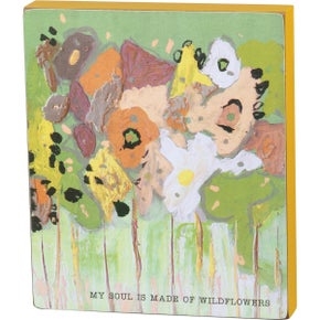 Wildflowers Block Sign