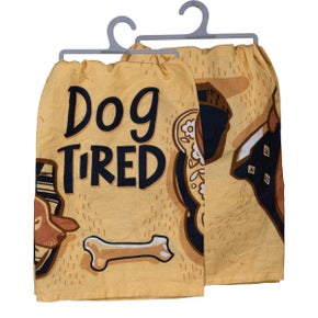 Dog Tired DISH TOWEL