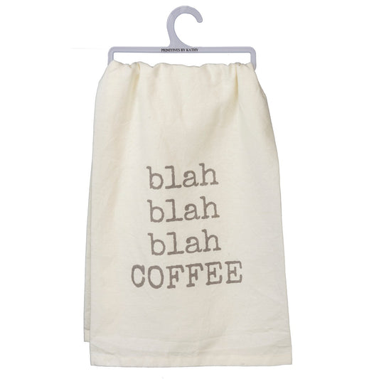 Blah Blah Blah Coffee Flour Sack Towel