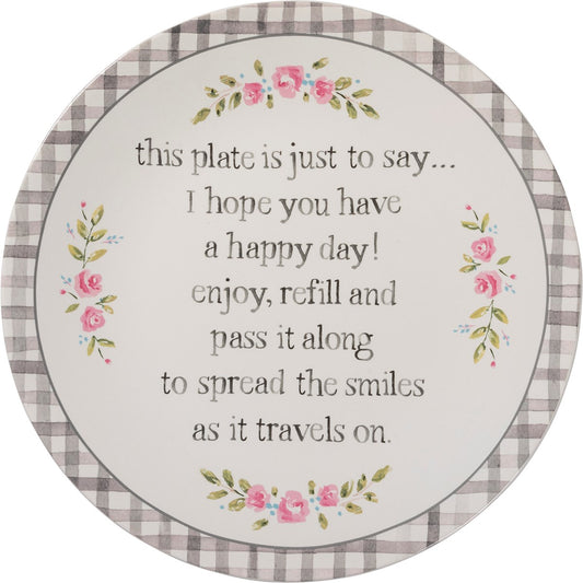 Happy Day Blessing Plate