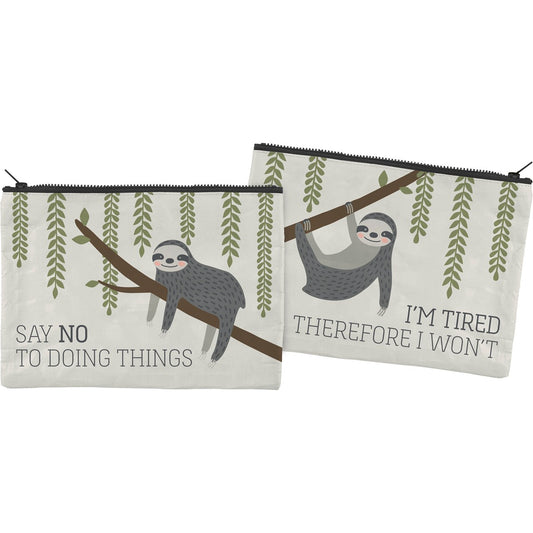 Sloth Zipper Folder