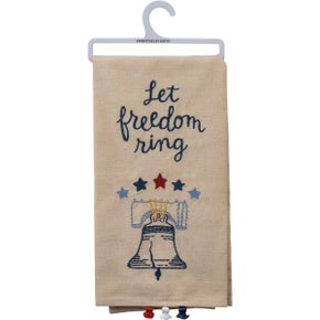 LET FREEDOM RING DISH TOWEL