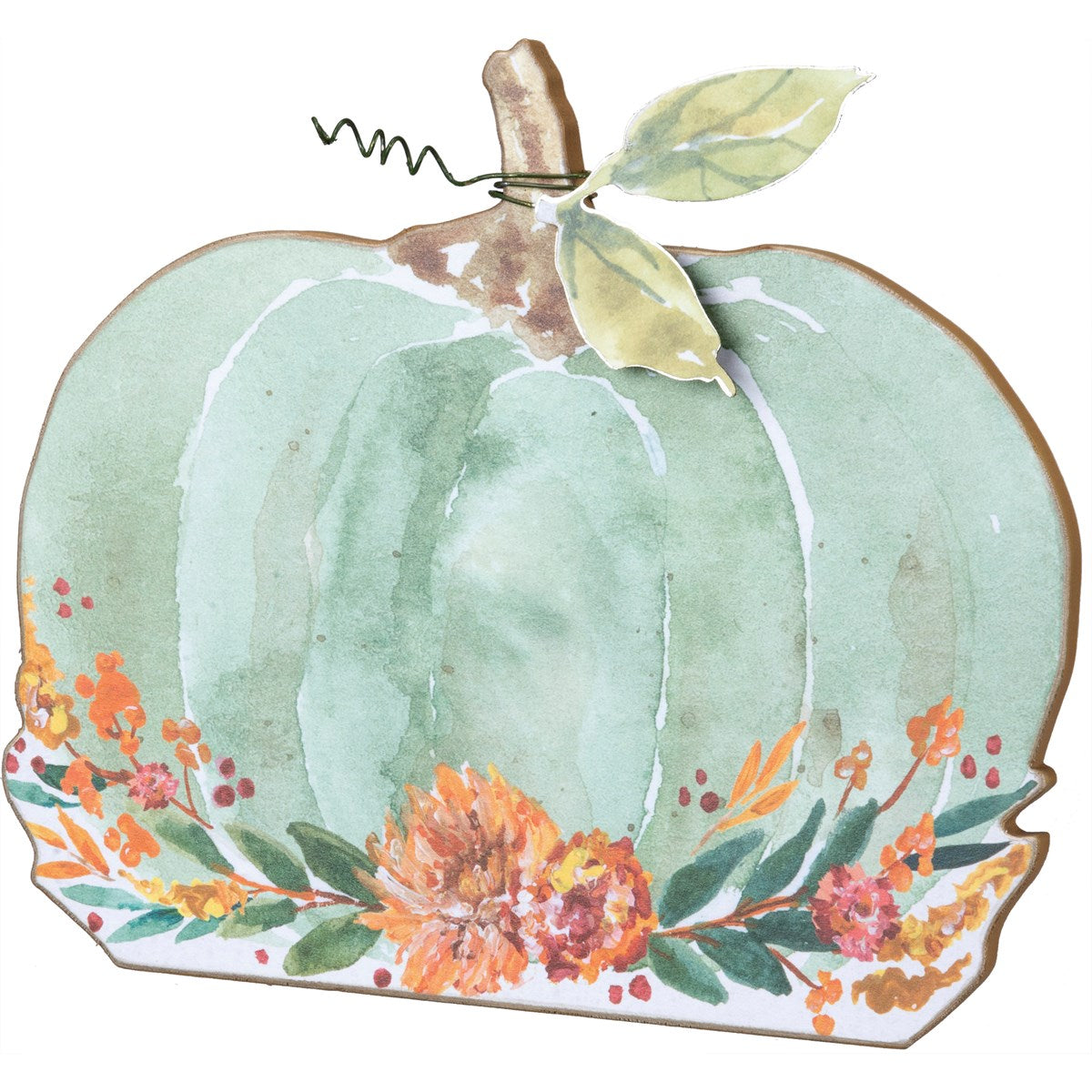 Pumpkin Floral Small Stand Up