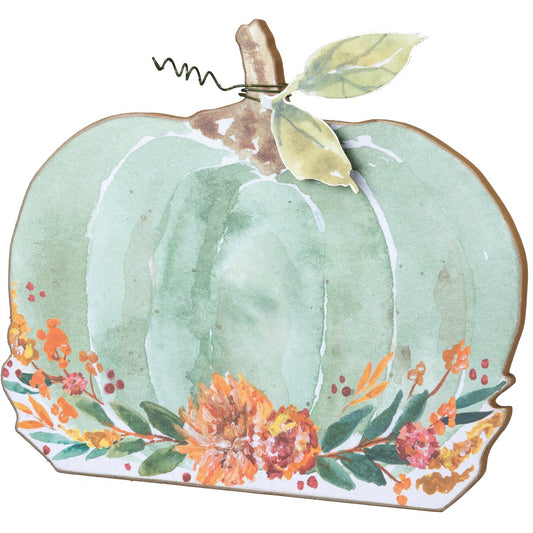 Pumpkin Floral Small Stand Up