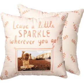 Leave A Little Sparkle Pillow