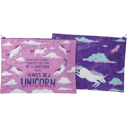 Be A Unicorn Zipper Folder
