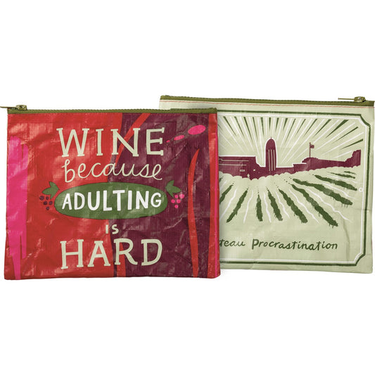 Adulting Hard Zipper Pouch