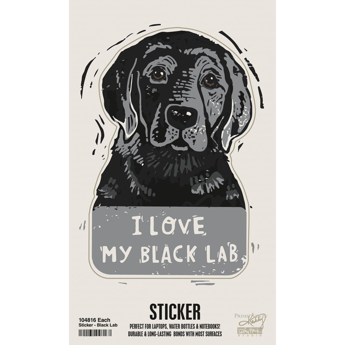 BLACK LAB STICKER