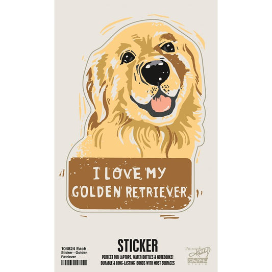 GOLDEN RETRIEVER STICKER