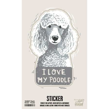 Poodle STICKER