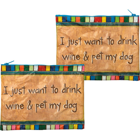 Pet My Dog Zipper Pouch