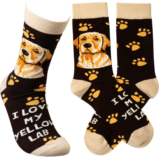 YELLOW LAB SOCKS
