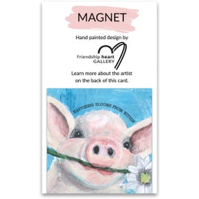 HAPPINESS PIGGY MAGNET