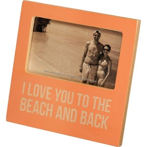 BEACH AND BACK PLAQUE FRAME