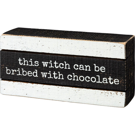 Witch Bribed Box Sign