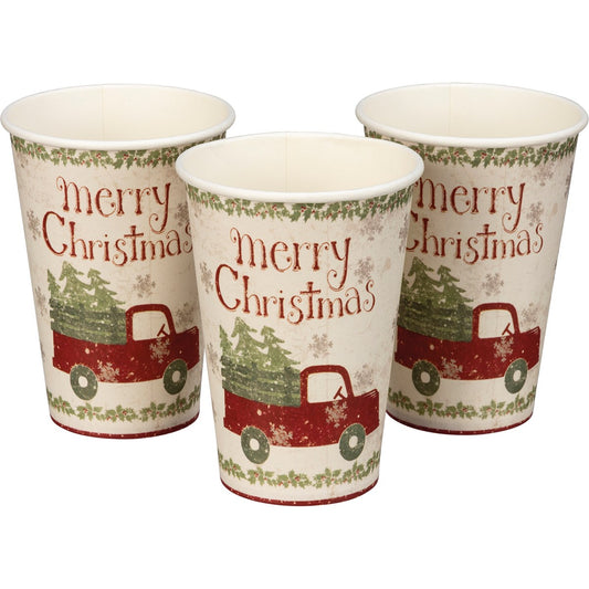 Truck & Tree Cups Set 8