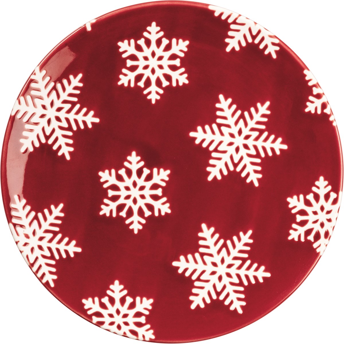 Small Snowflake Dessert Plate