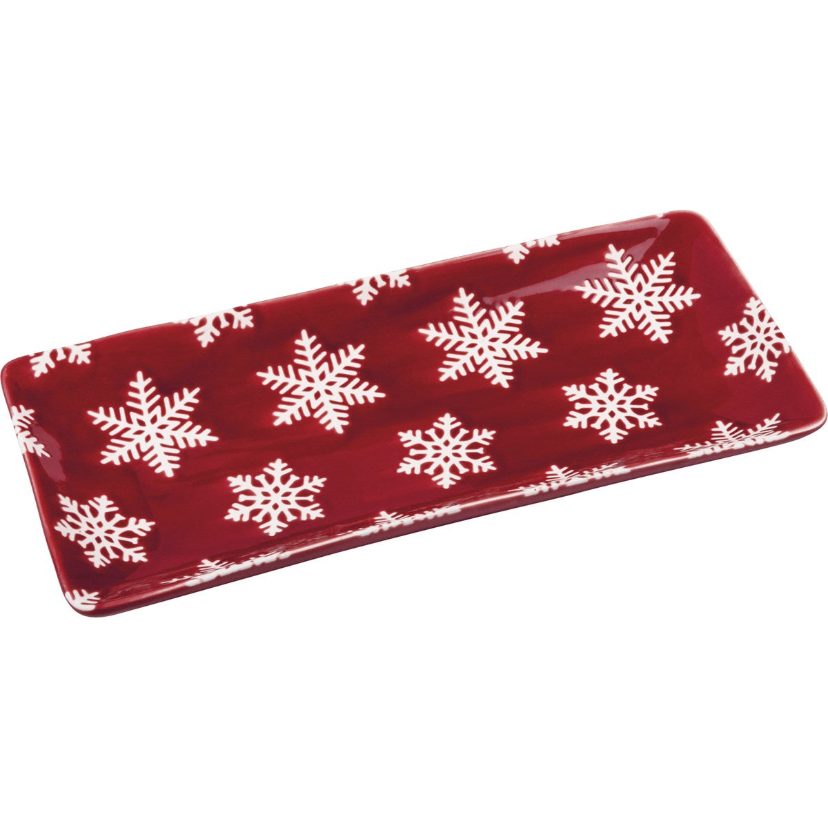 SNOWFLAKE RECTANGULAR PLATTER