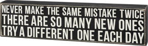 Same Mistake Box Sign