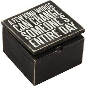 Kind Words Hinged Box