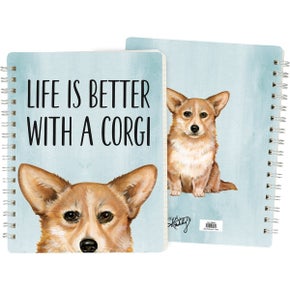 CORGI SPIRAL NOTEBOOK