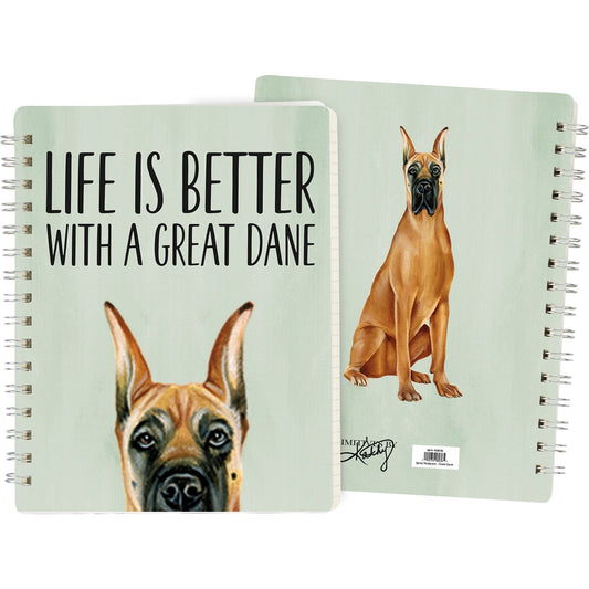 GREAT DANE SPIRAL NOTEBOOK