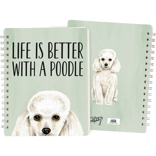 POODLE SPIRAL NOTEBOOK