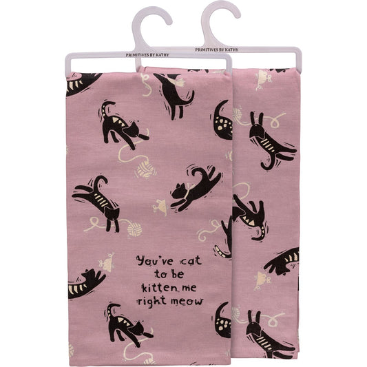 Kitten Me Dish Towel