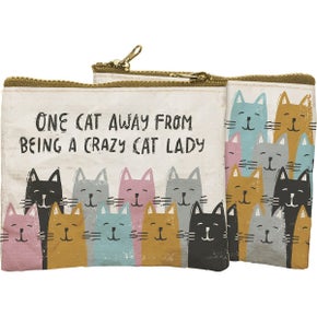 One Cat Away Zipper Pouch