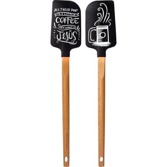 A Little Coffee and Jesus Spatula