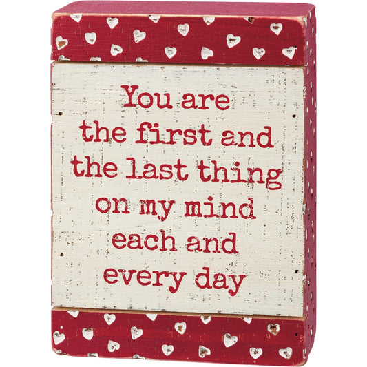 Every Day Slat Box Sign