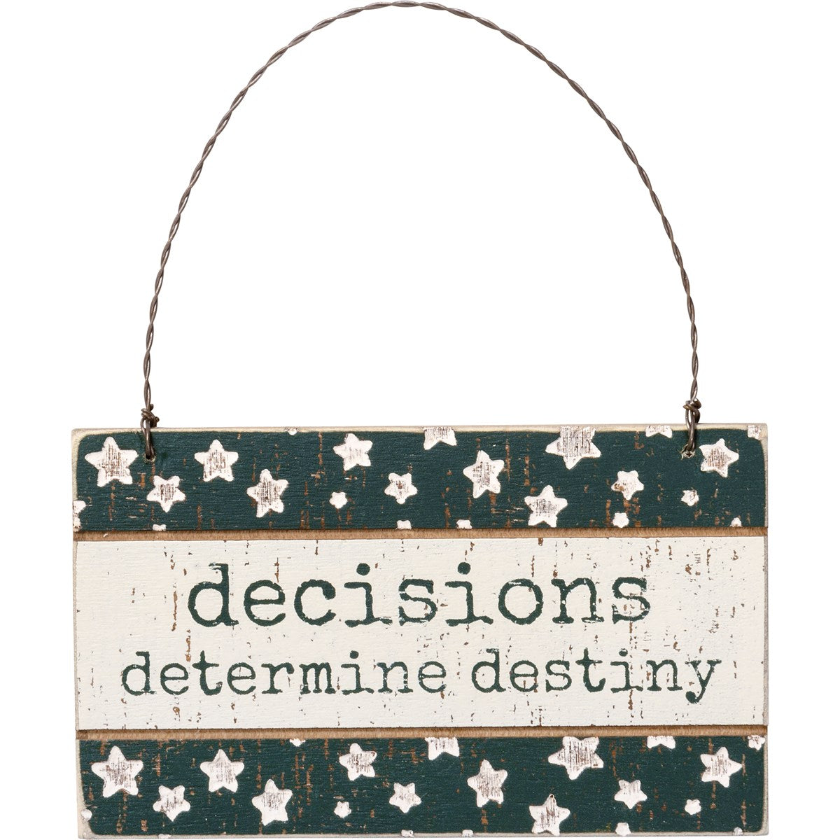 DECISIONS DETERMINE ORNAMENT