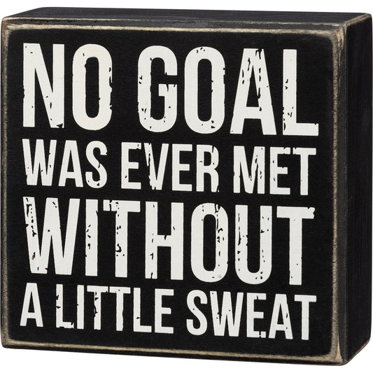 NO GOAL BOX SIGN
