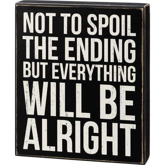 Spoil the Ending Box Sign
