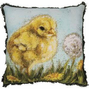 CHICK PILLOW 16X16