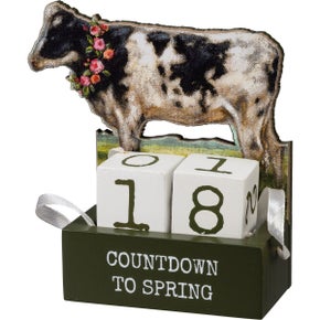 Cow Countdown Block Calendar