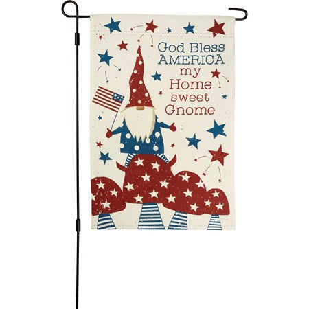 Home Sweet Gnome Garden Flag