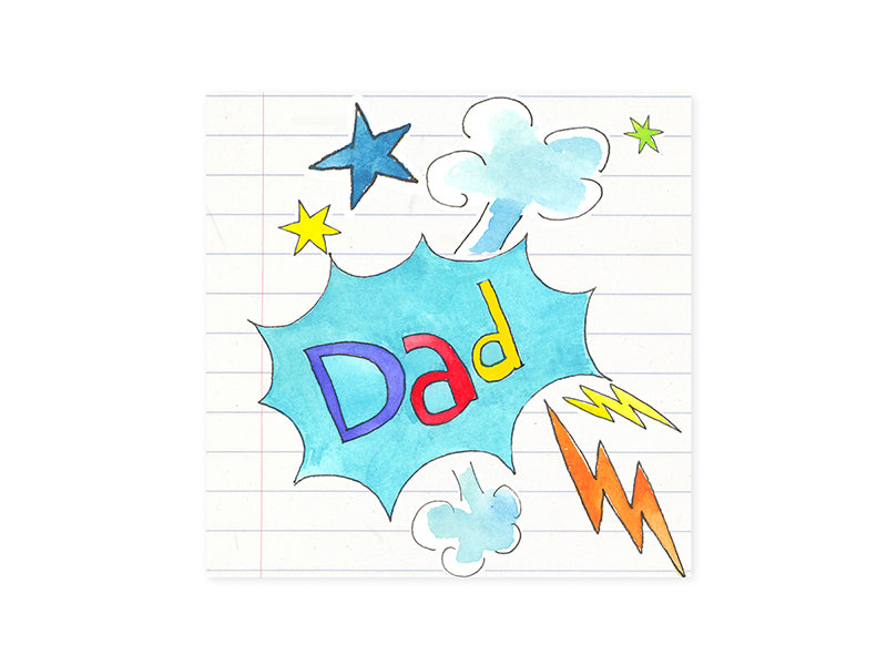 Dad Hero Pop Up Card