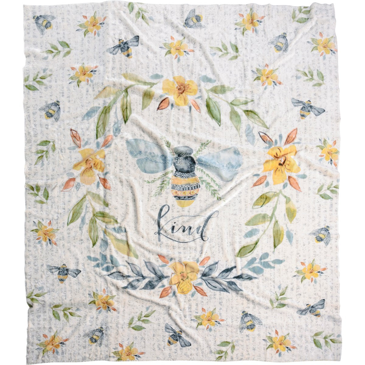 BEE FLORAL THROW 50X60